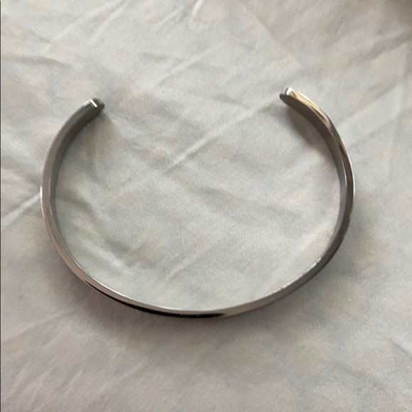 COPY - Silver bracelet w/ “keep fucking going” on inside - Picture 2 of 4